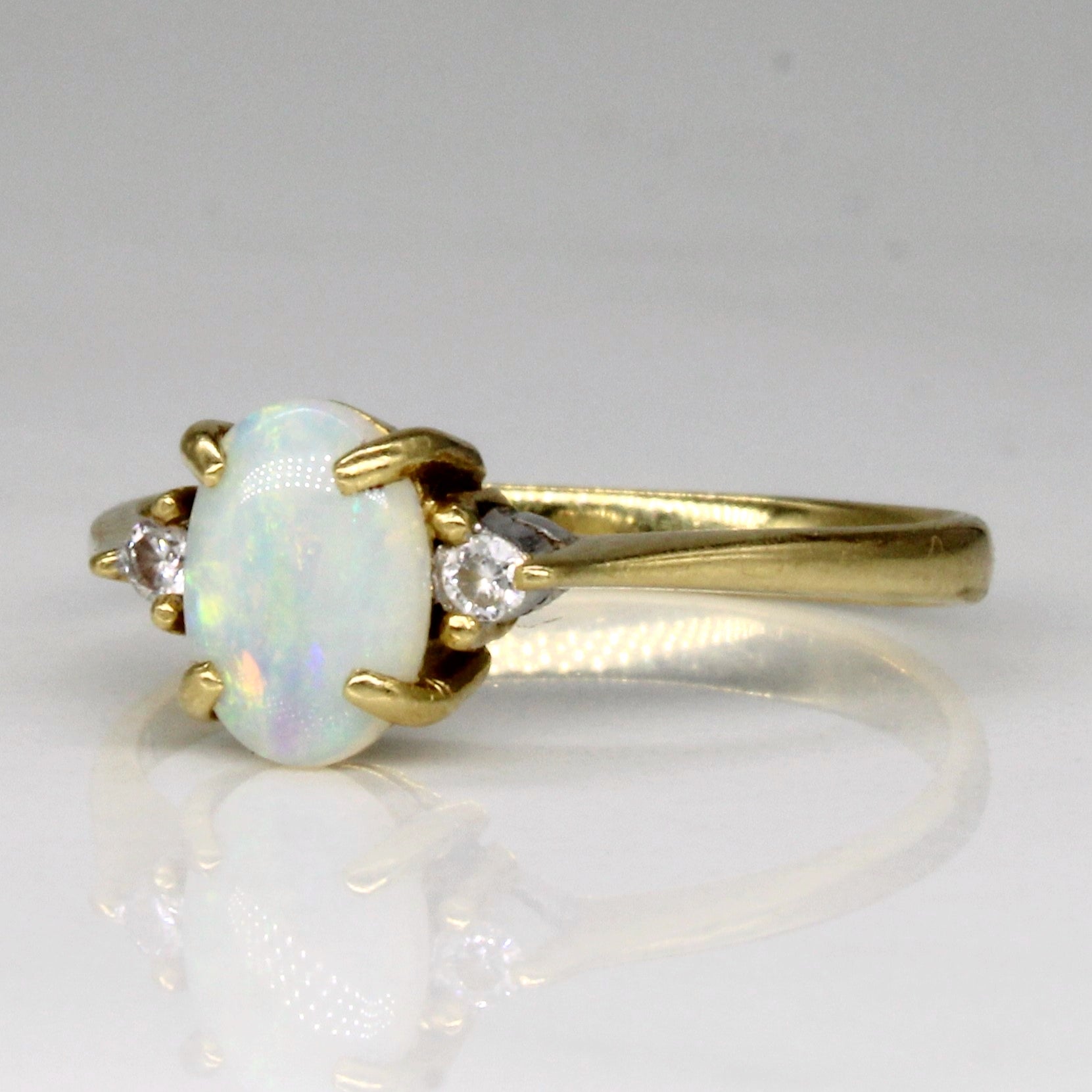 Opal & Diamond Ring | 0.40ct, 0.03ctw | SZ 5.25 |
