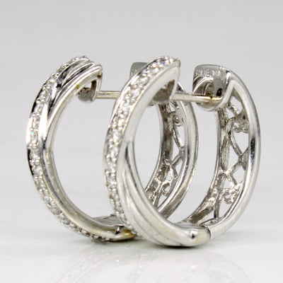 Diamond Hoop Earrings | 0.32ctw |