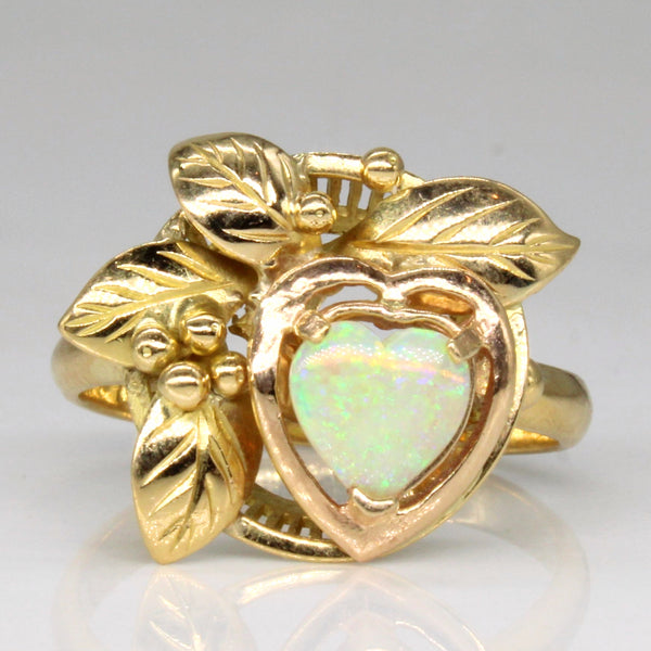 Opal Heart Ring | 0.40ct | SZ 6.25 |