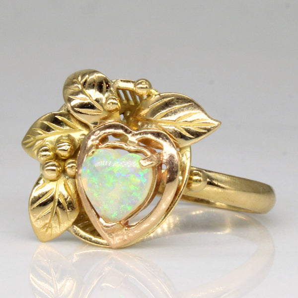Opal Heart Ring | 0.40ct | SZ 6.25 |
