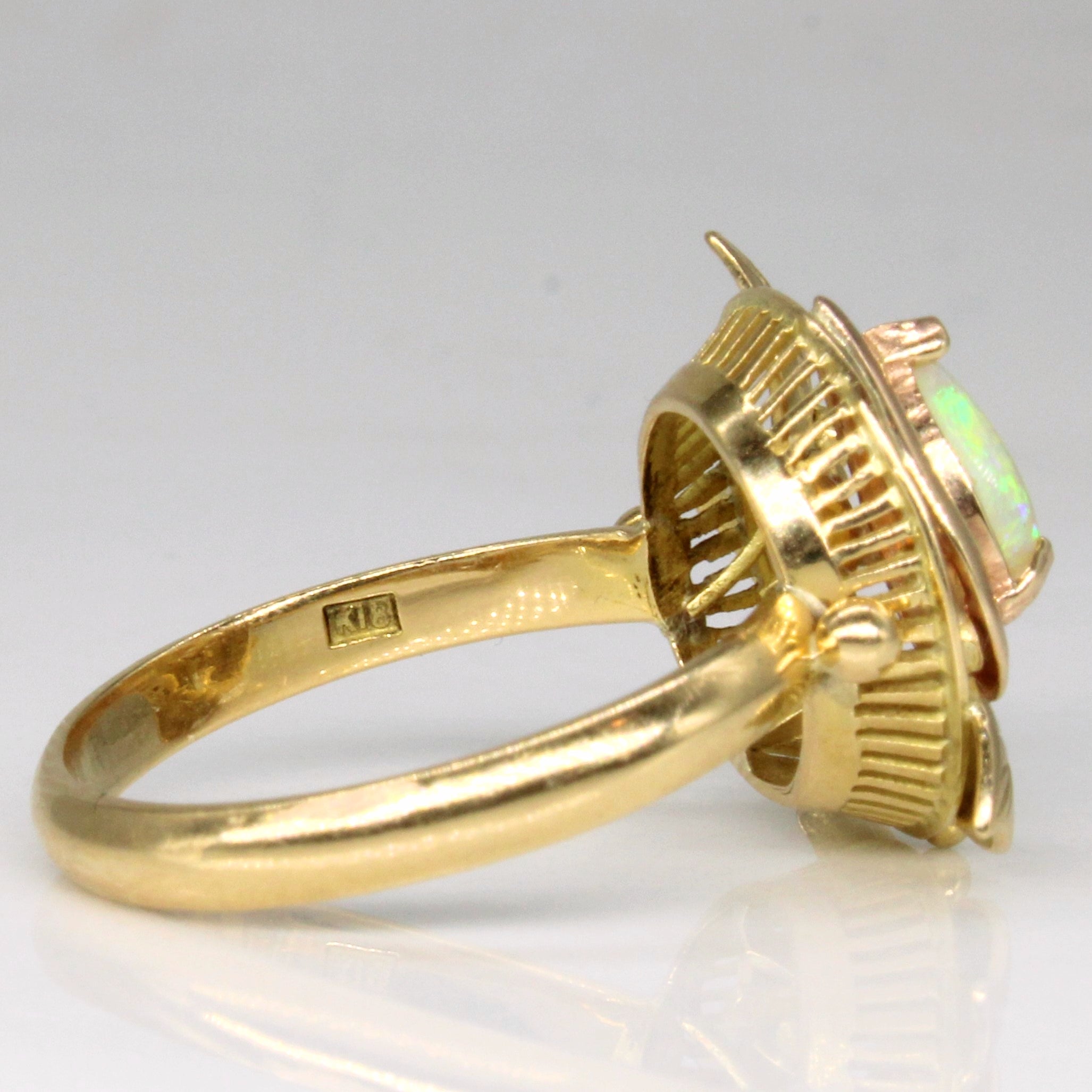 Opal Heart Ring | 0.40ct | SZ 6.25 |