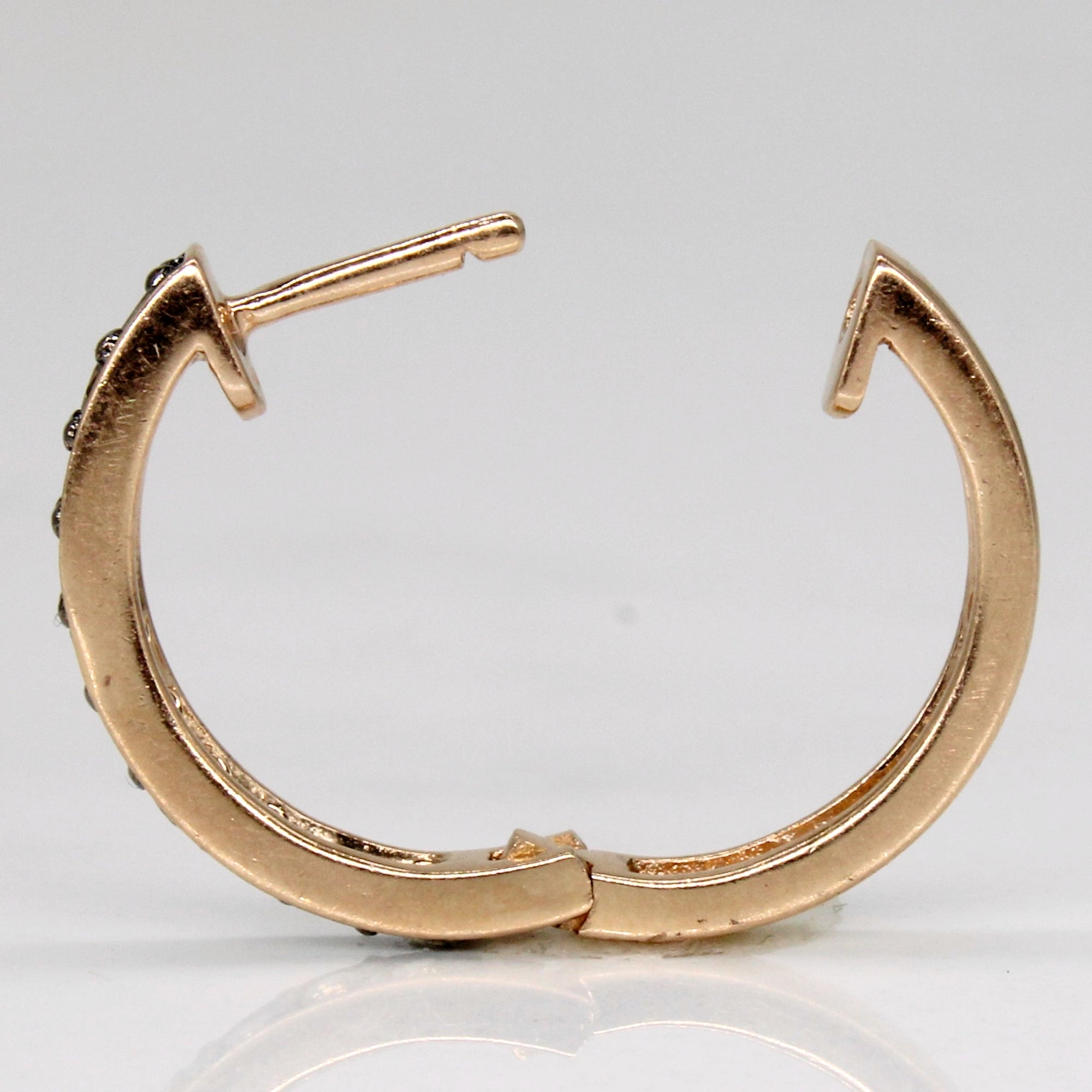 Light Brown Diamond Hoop Earrings | 0.60ctw |