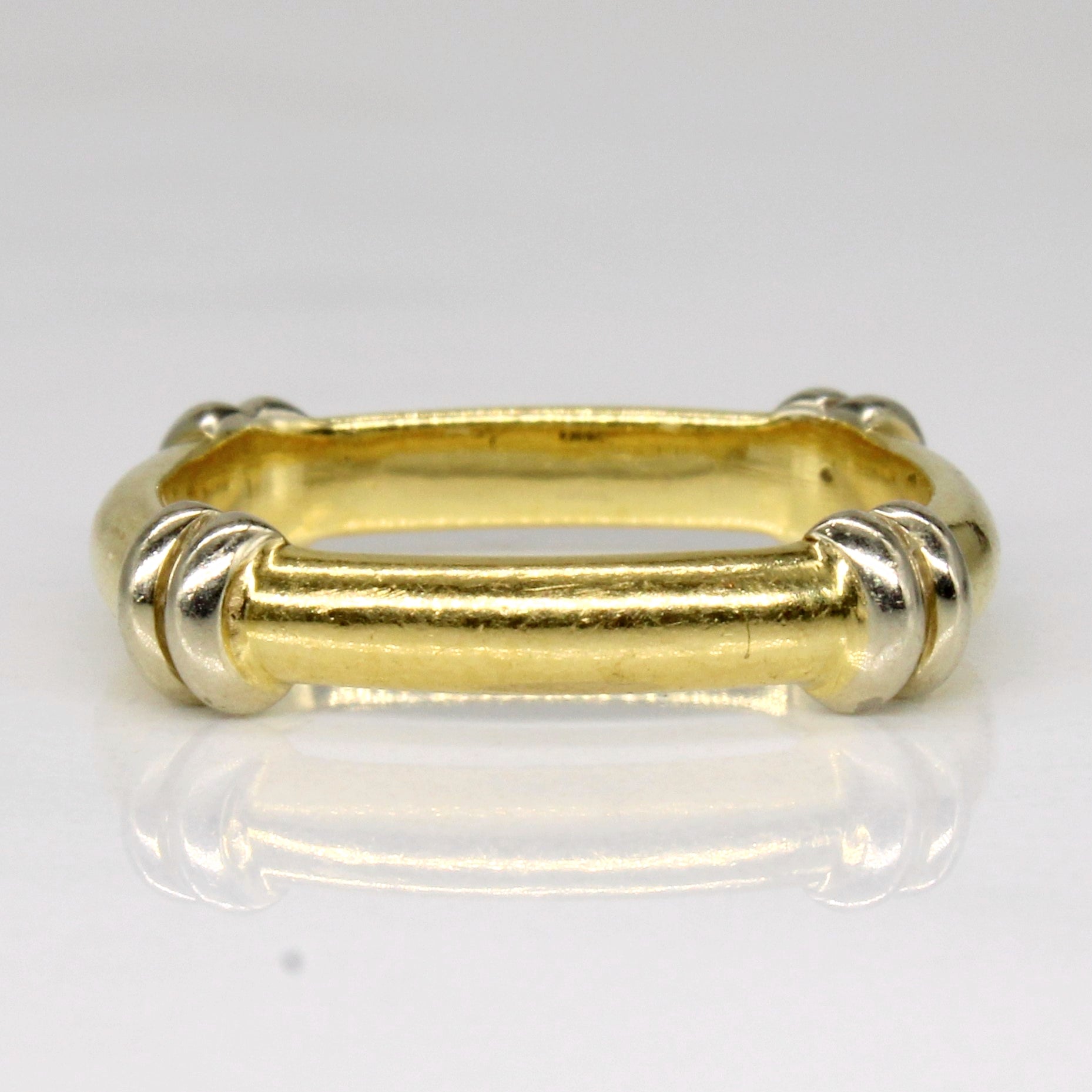 18k Two Tone Gold Ring | SZ 4.5 |