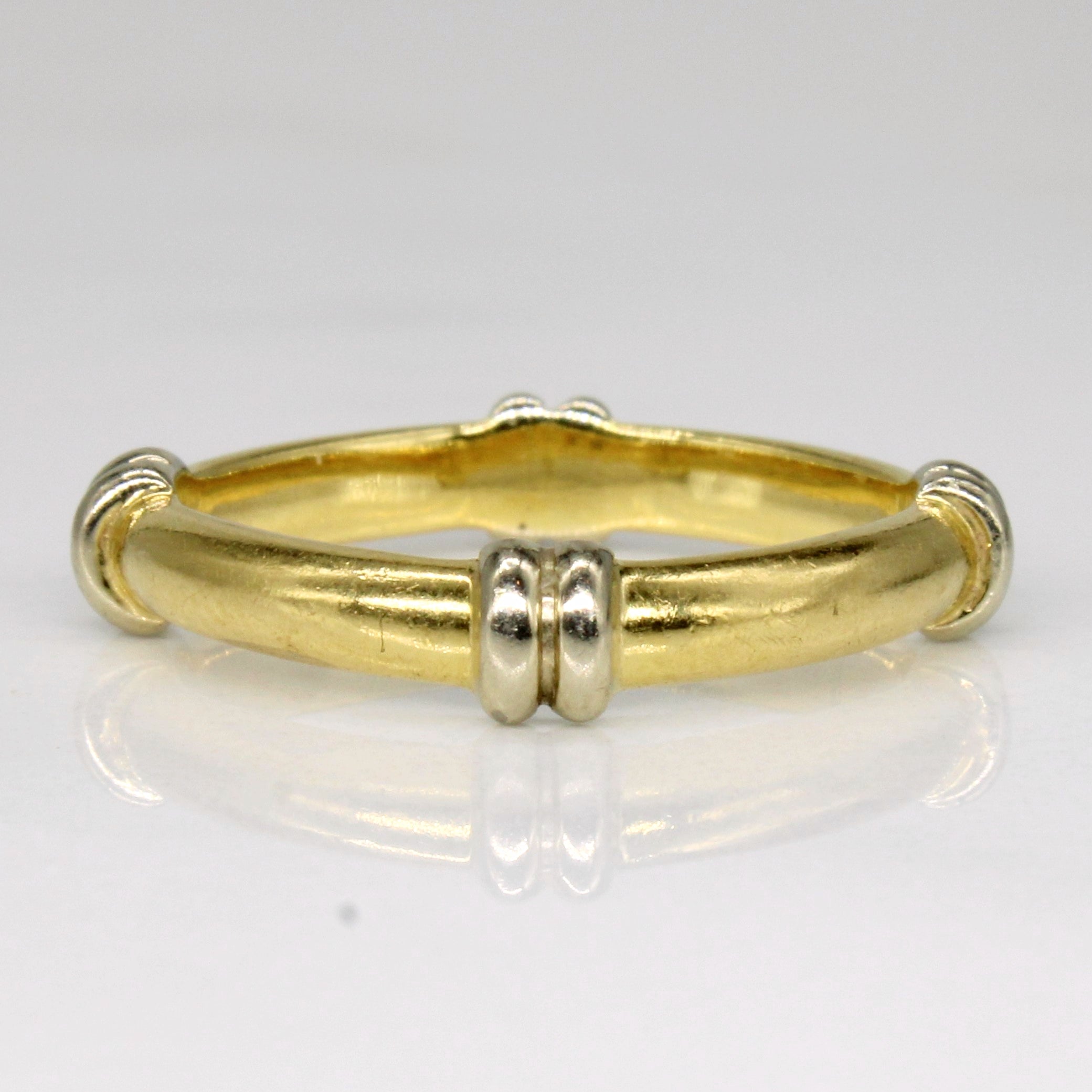 18k Two Tone Gold Ring | SZ 4.5 |