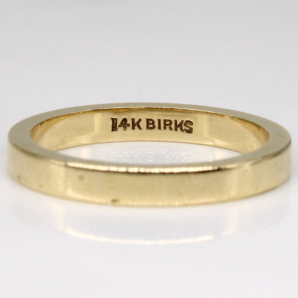 'Birks' 14k Yellow Gold Band | SZ 4.75 |