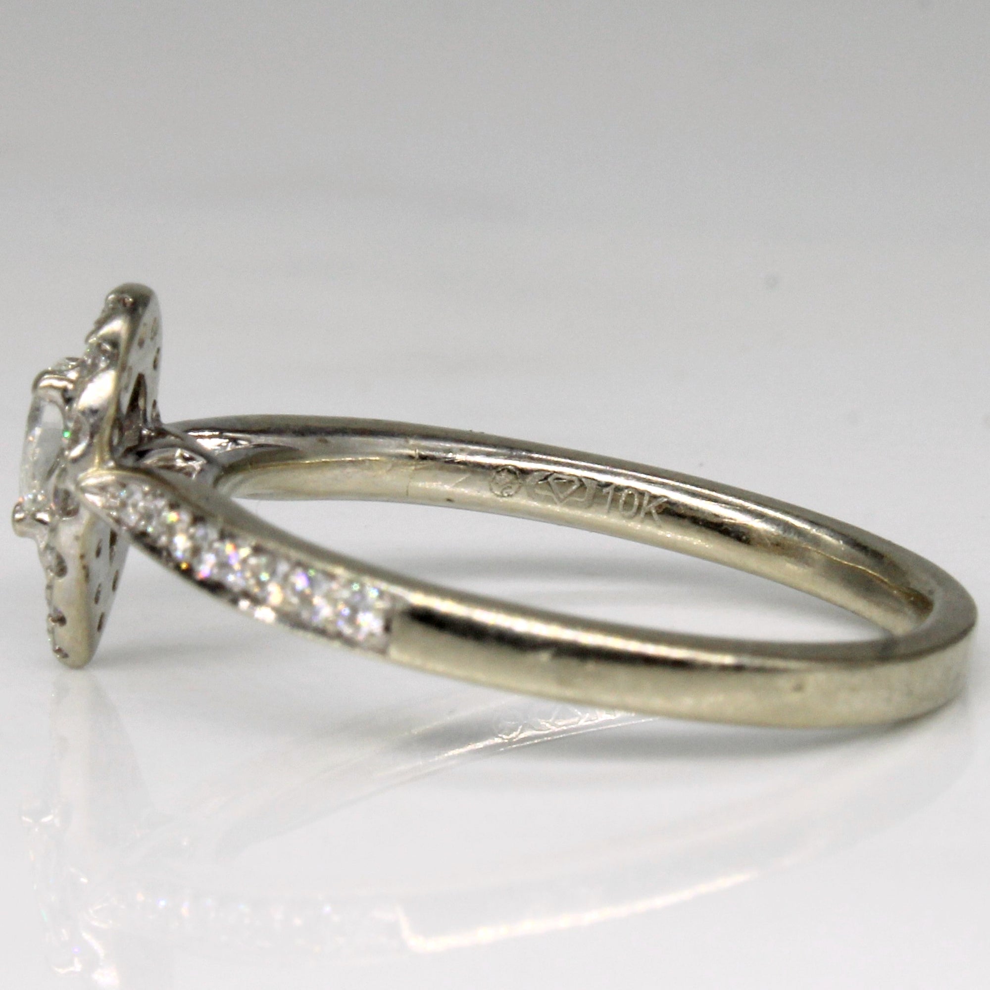 Pear Cut Diamond Engagement Ring | 0.30ctw | SZ 6.75 |