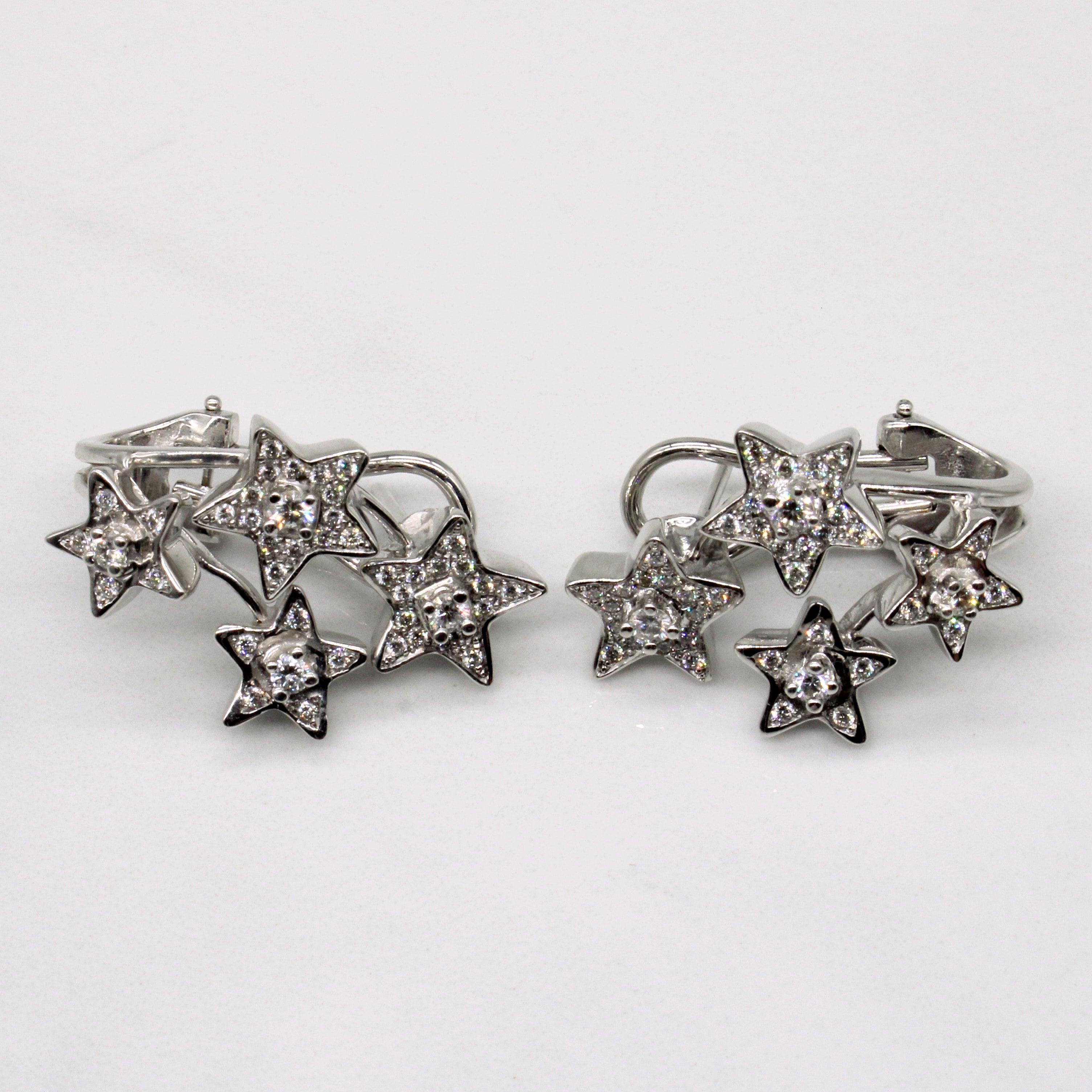 Diamond Star Earrings | 0.60ctw |