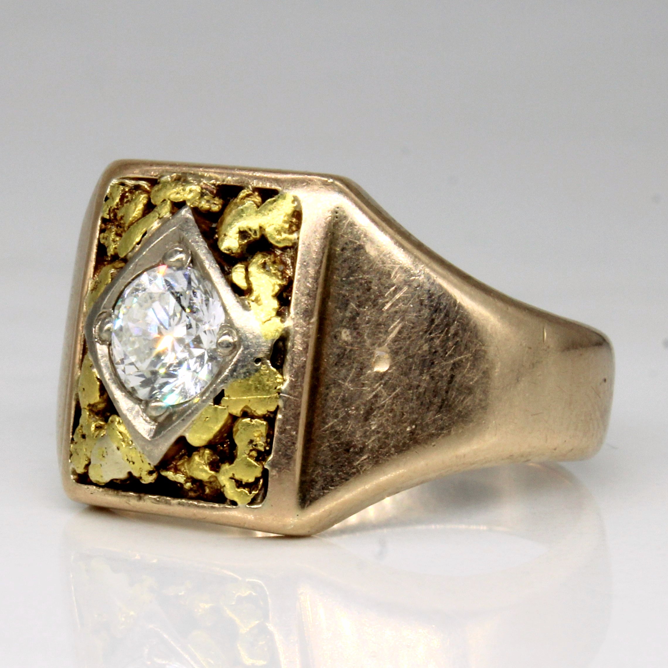 Bague solitaire en diamant | 0,70 ct | Taille 10,75 | 
