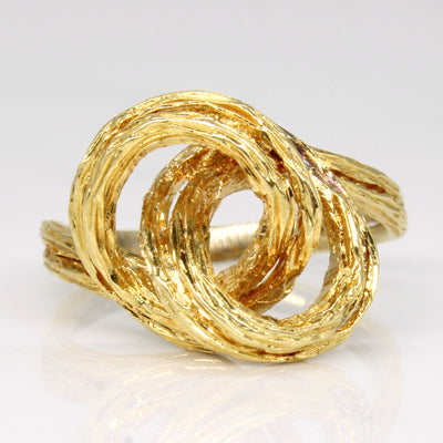 18k yellow Gold Knot Ring | SZ 5.75 |