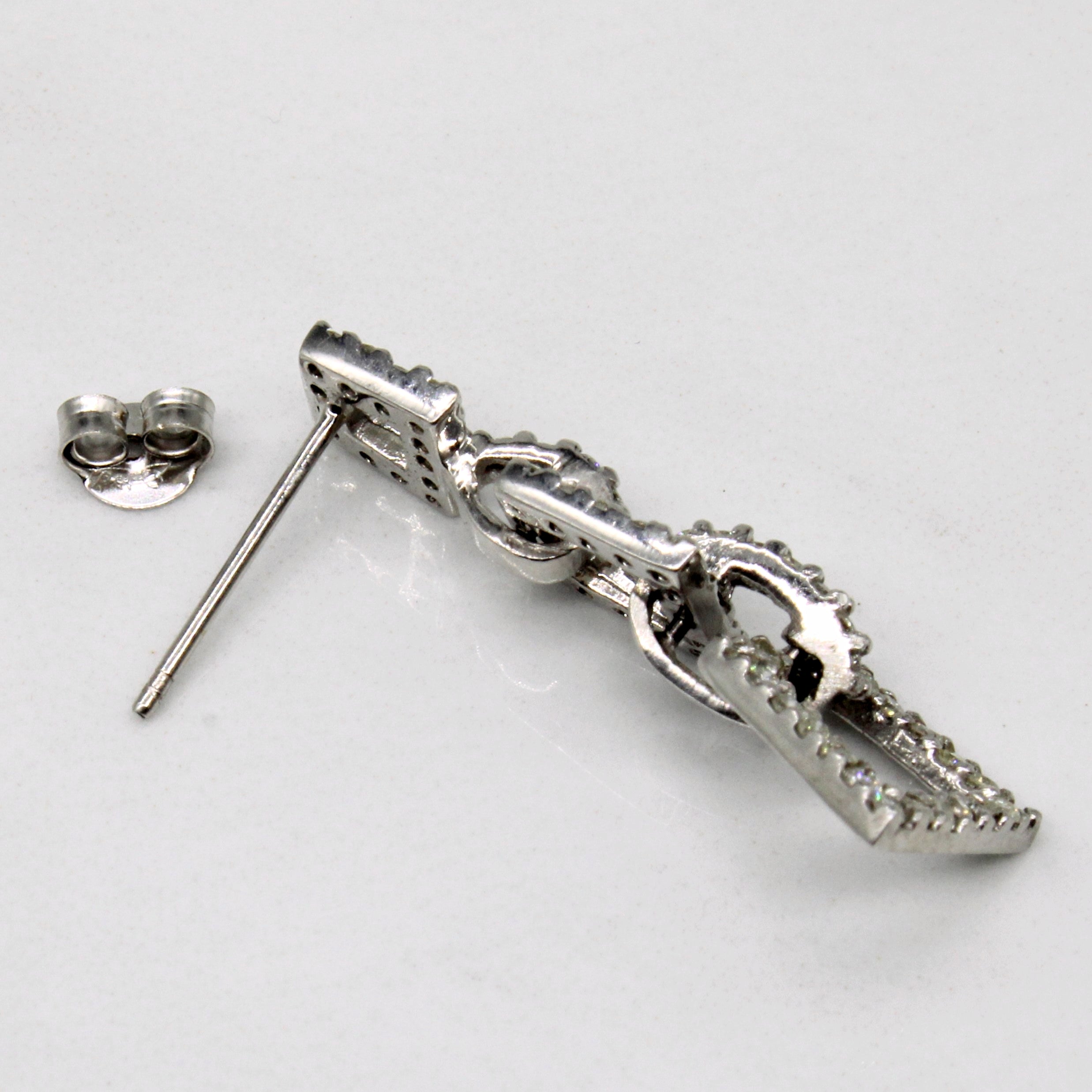 Diamond Square Drop Earrings | 1.20ctw |