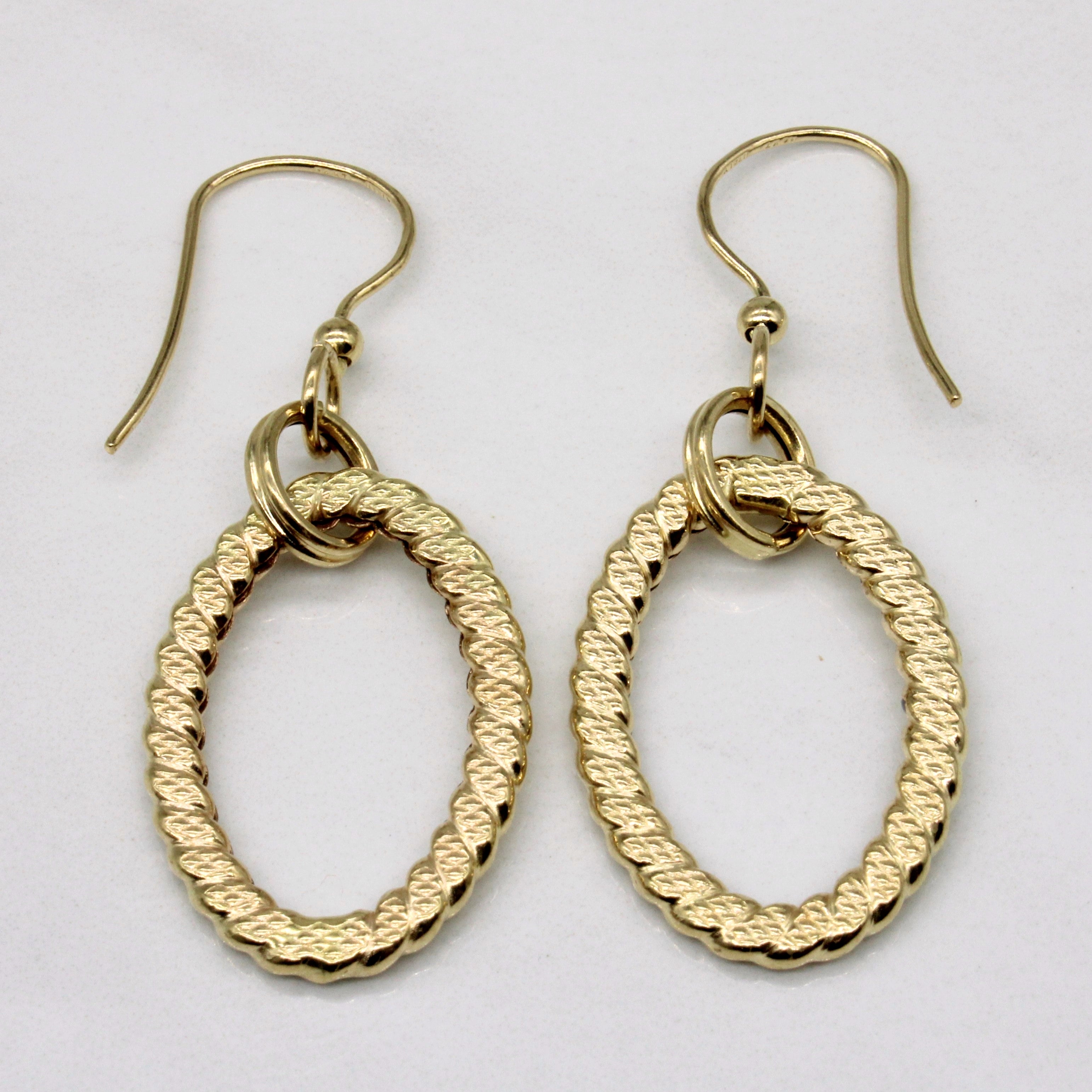 Boucles d'oreilles en or jaune 14 carats 