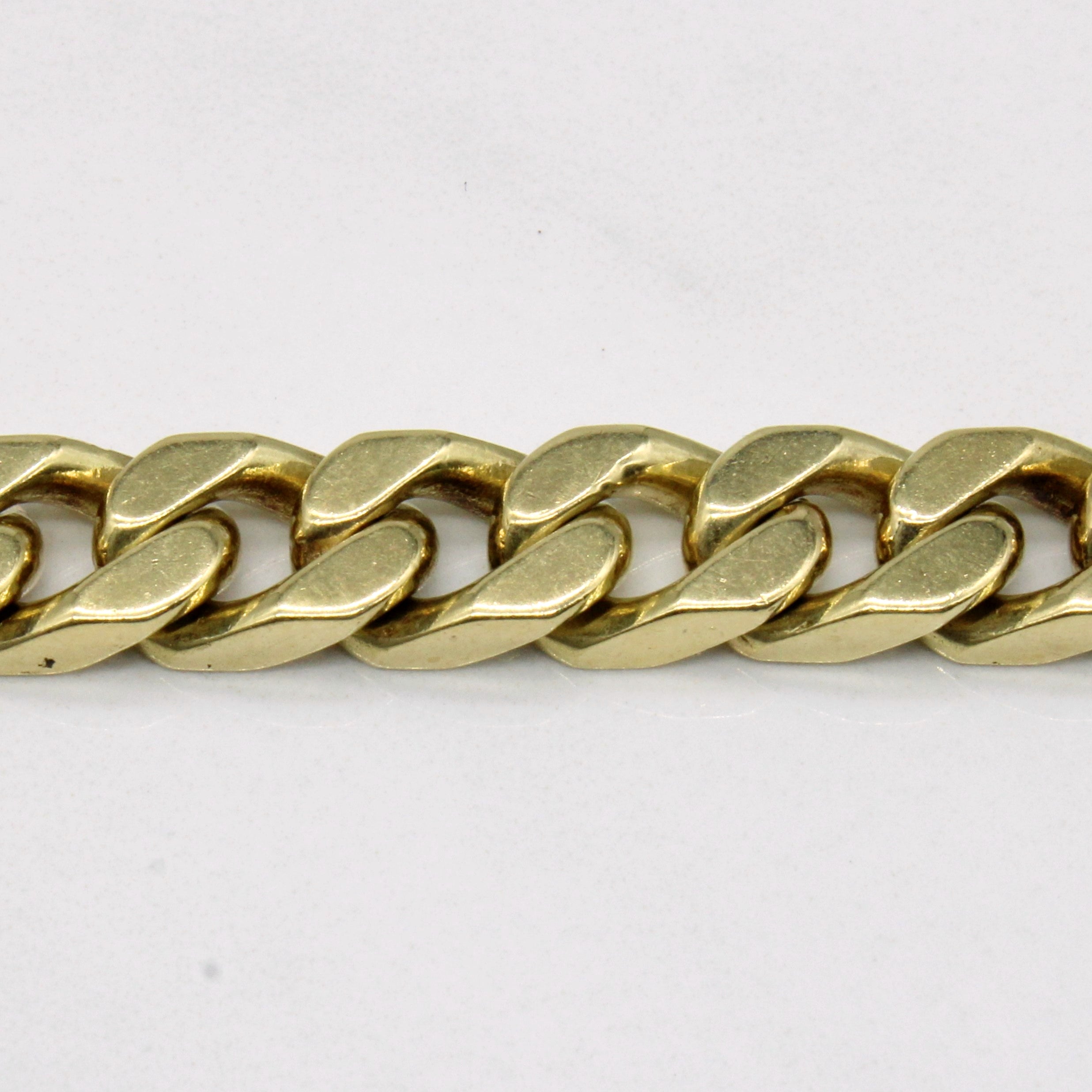 10k Yellow Gold Curb Link Bracelet | 8.5" |