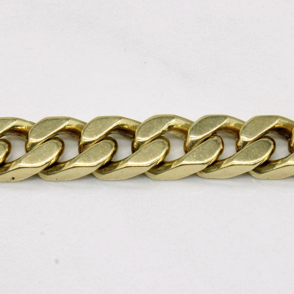 10k Yellow Gold Curb Link Bracelet | 8.5