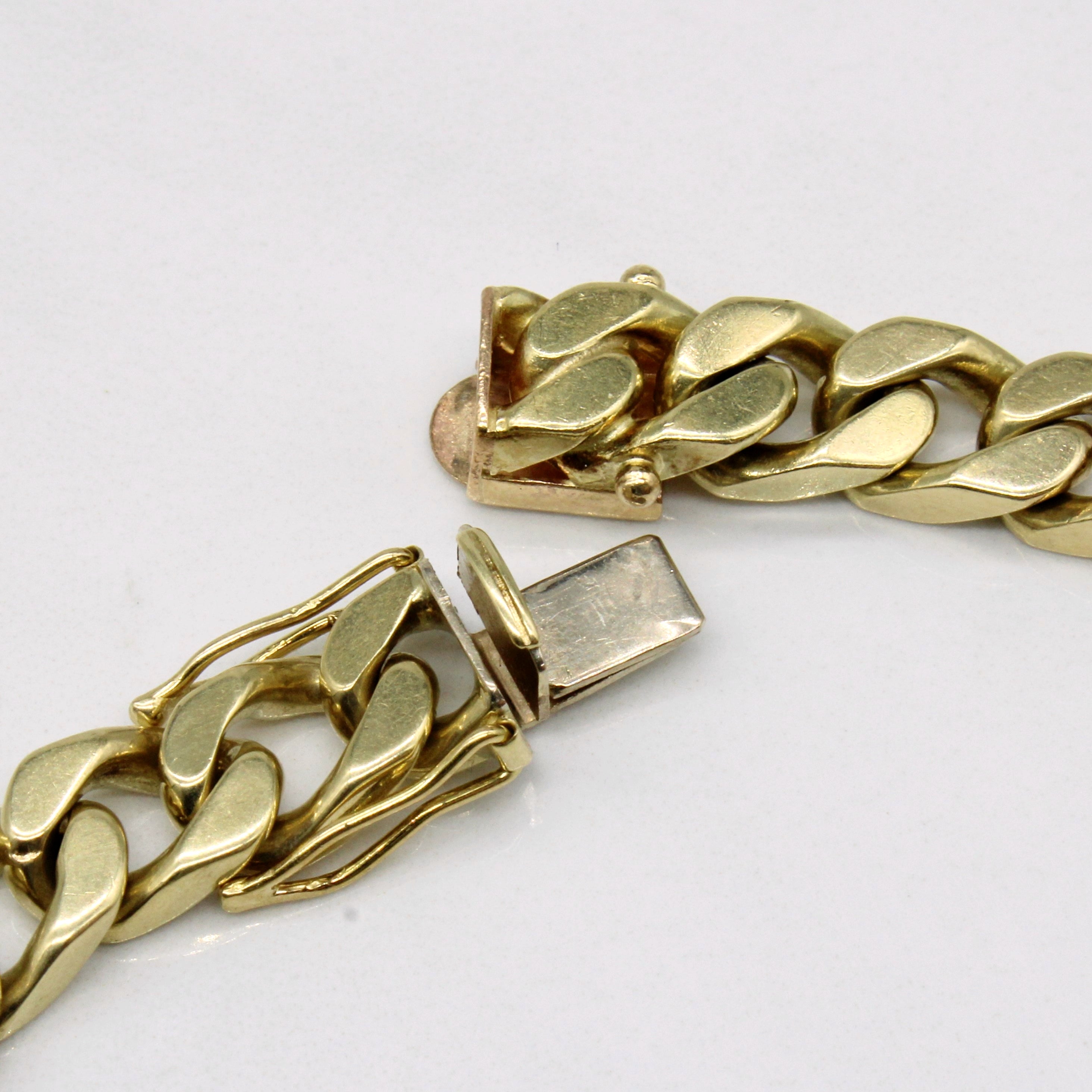 10k Yellow Gold Curb Link Bracelet | 8.5" |