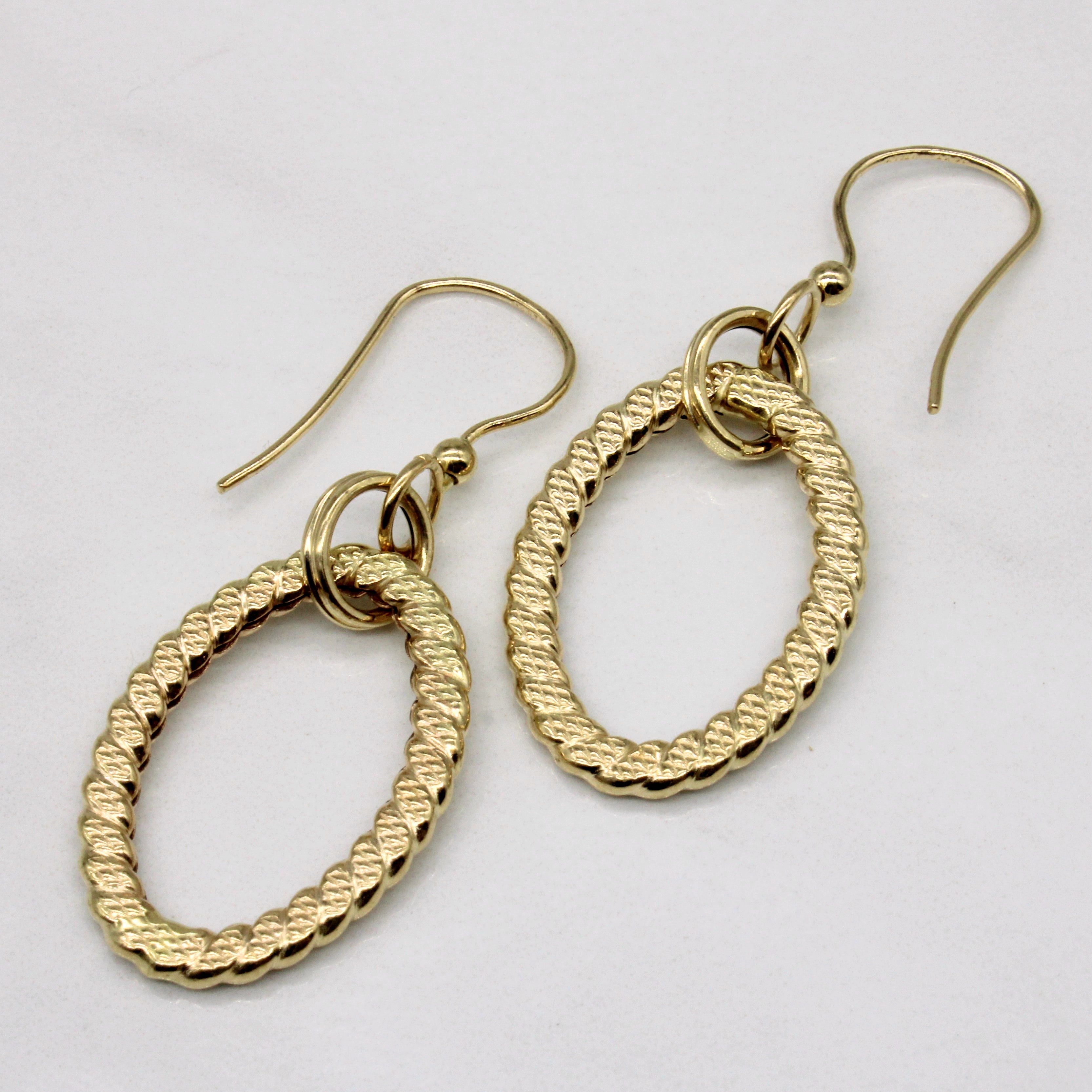 Boucles d'oreilles en or jaune 14 carats 