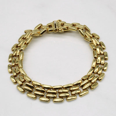 14k Yellow Gold Bracelet | 7.25