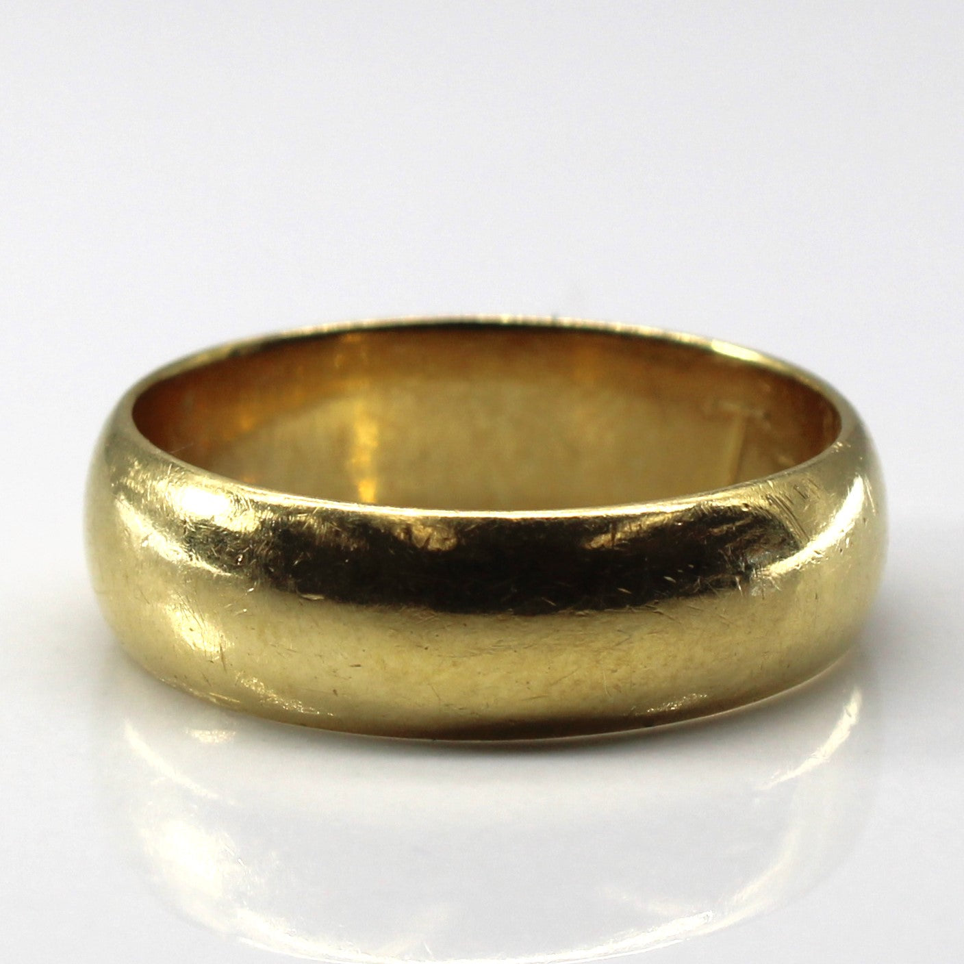 Bague Birmingham 1964 en or jaune 18 carats, simple | Taille 8 | 