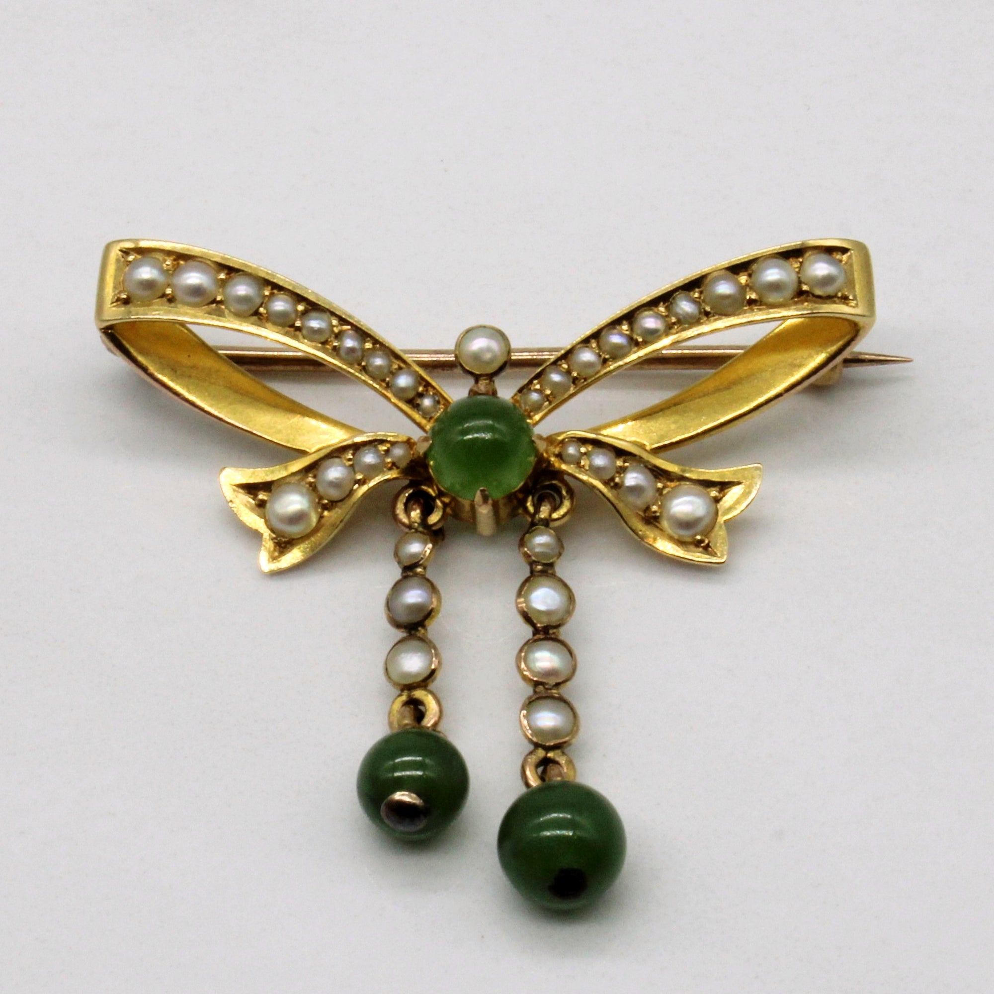 Multi Gem Vintage Bow Brooch | 2.50ctw |