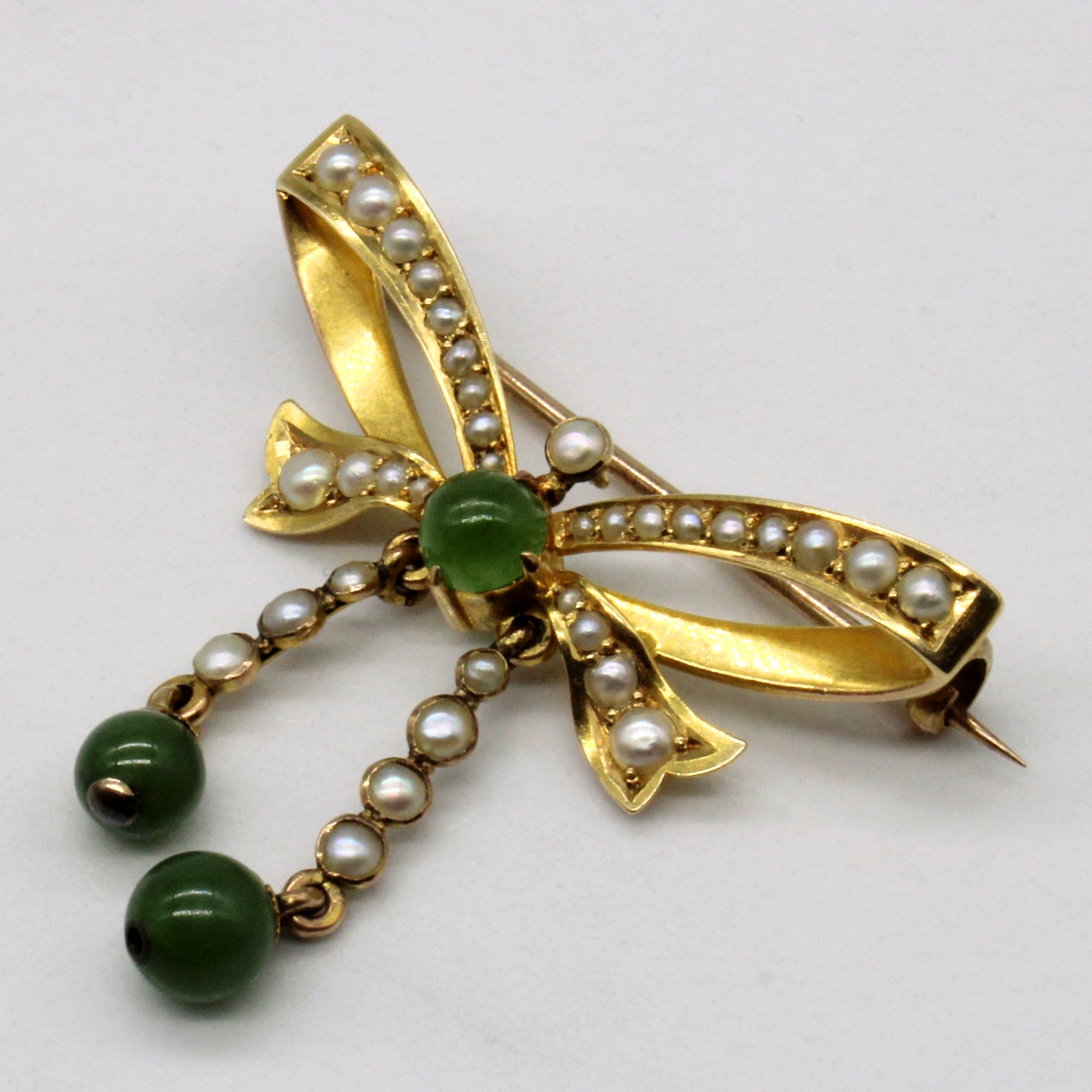 Multi Gem Vintage Bow Brooch | 2.50ctw |