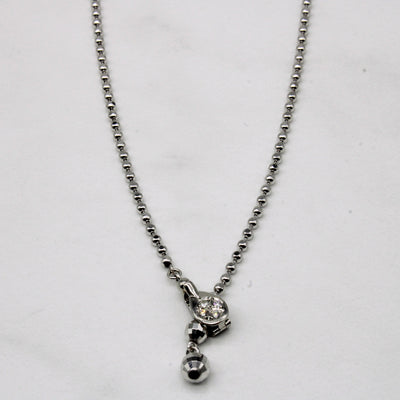 Diamond Closure Necklace | 0.06ctw | 18