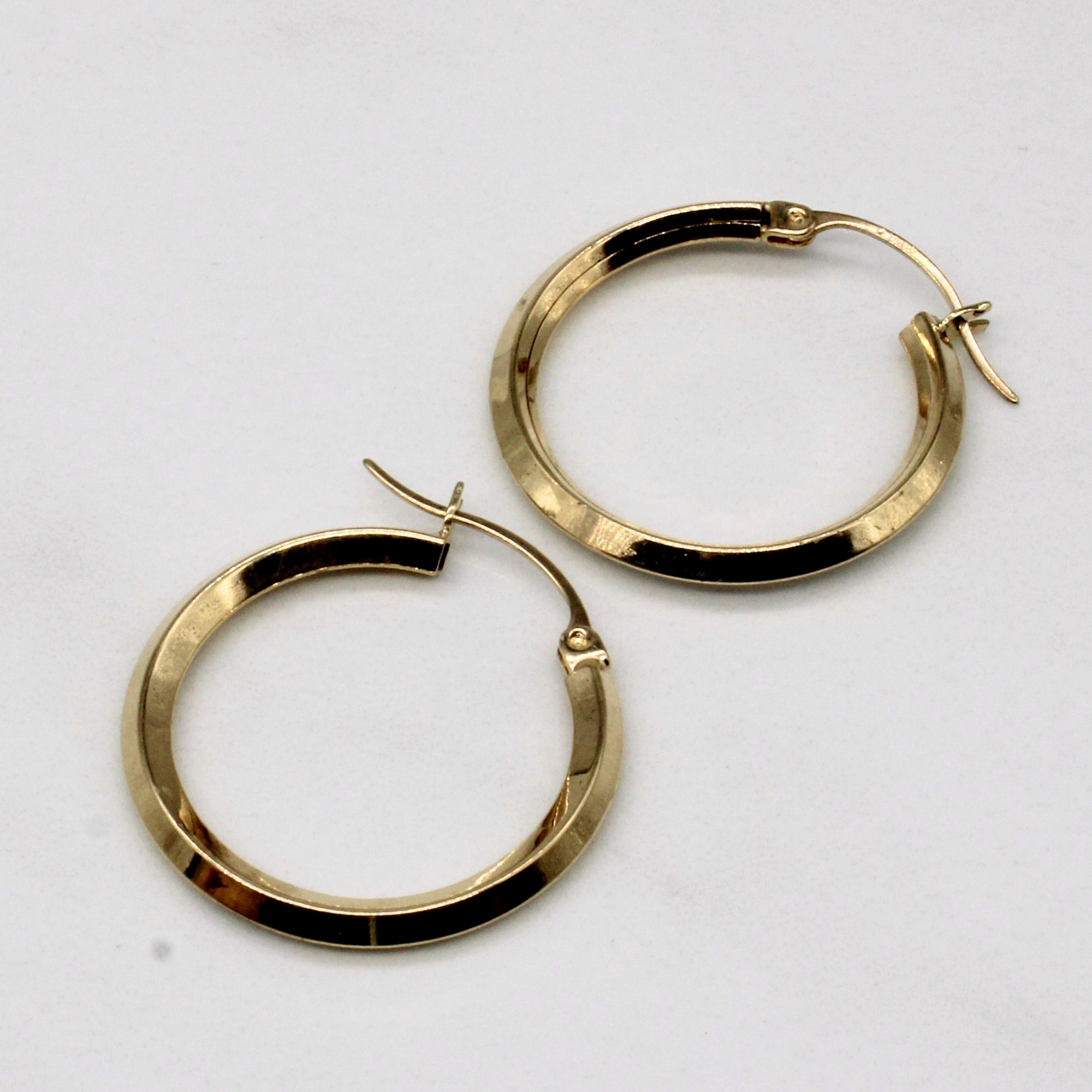 10k Yellow Gold Hoop Earrings