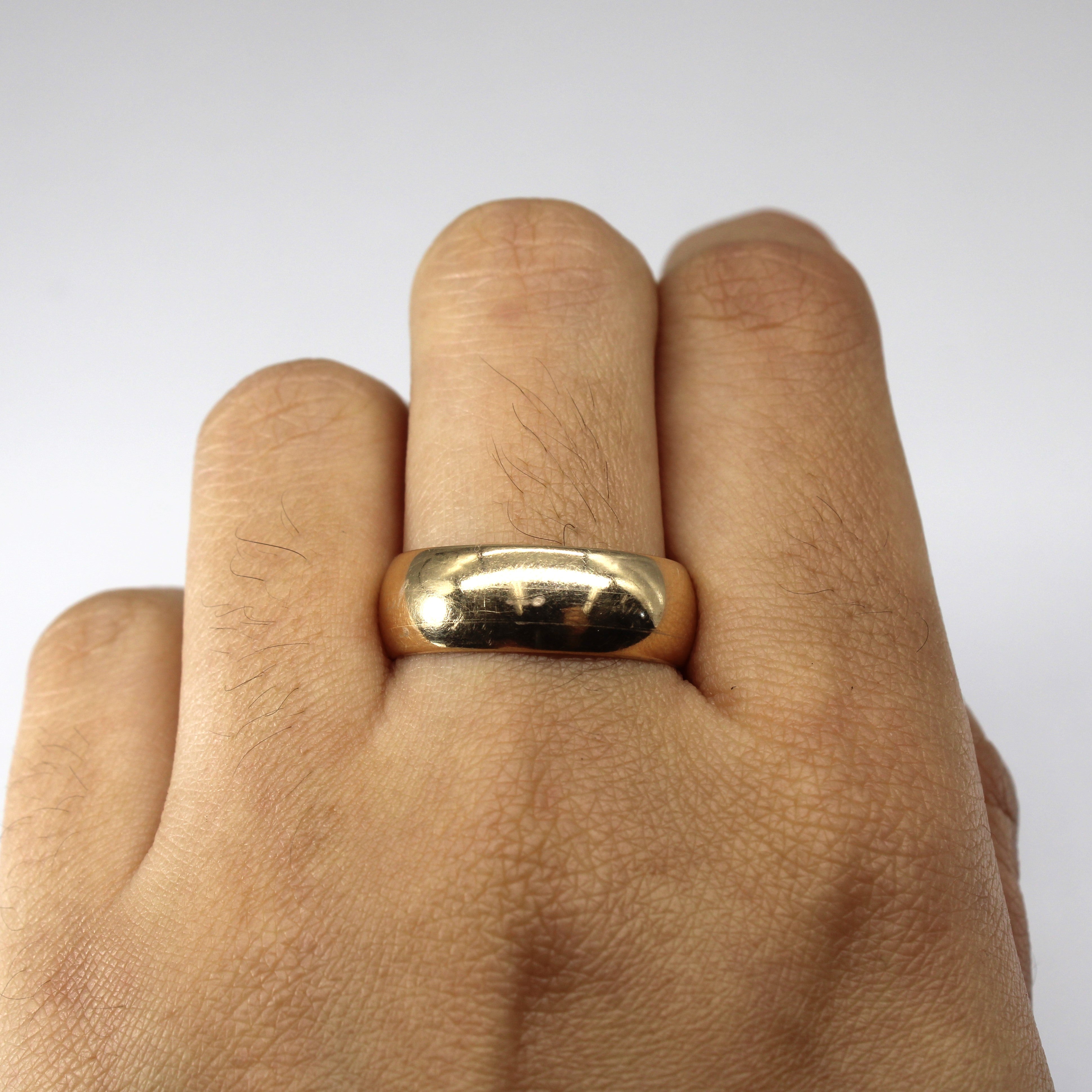 14k Yellow Gold Plain Band | SZ 9.75 |