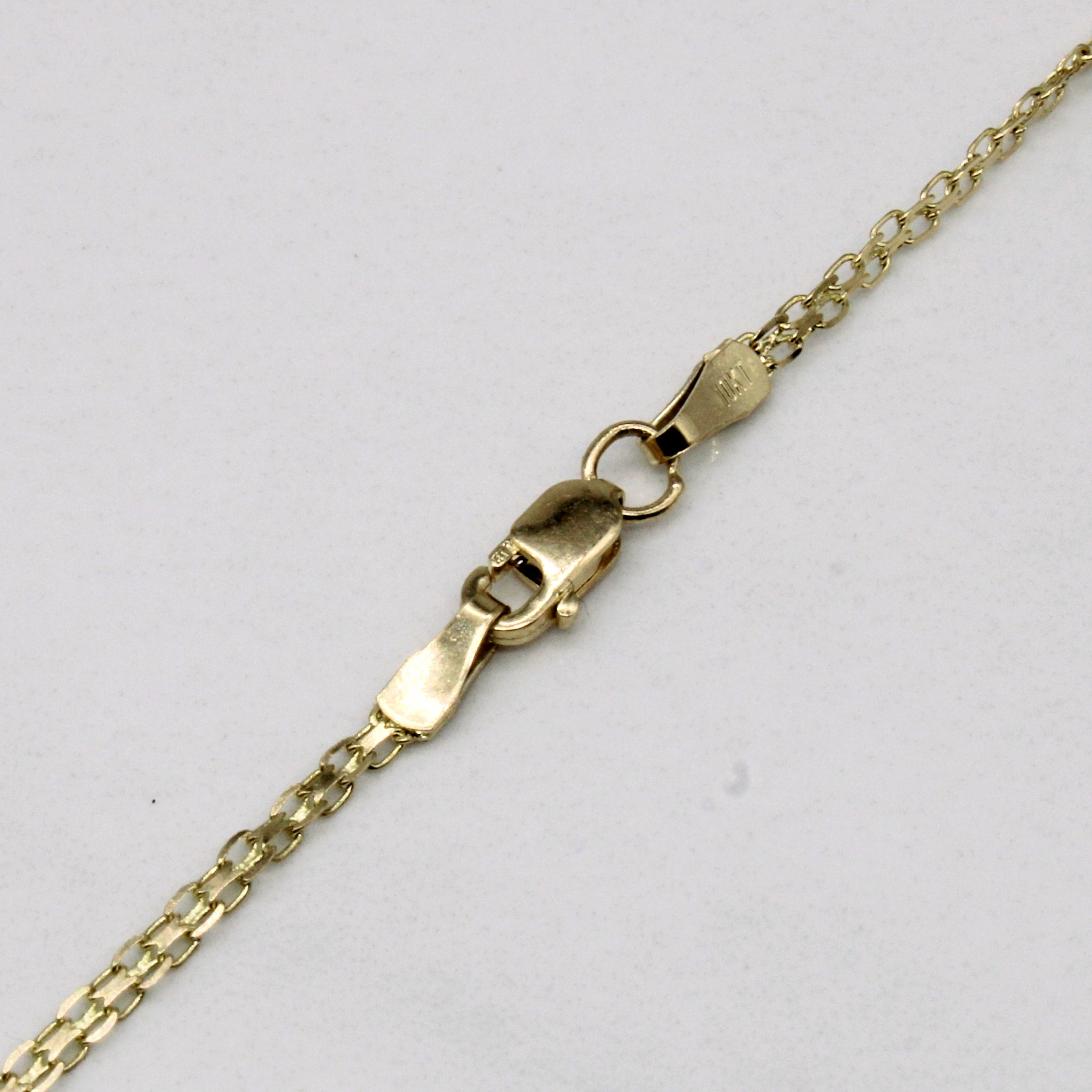 Diamond Scoop Necklace | 0.25ctw | 17" |