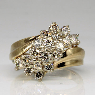 Diamond Waterfall Ring | 0.99ctw | SZ 5 |
