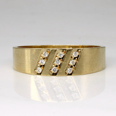 Channel Set Diamond Ring | 0.09ctw | SZ 13.25 |