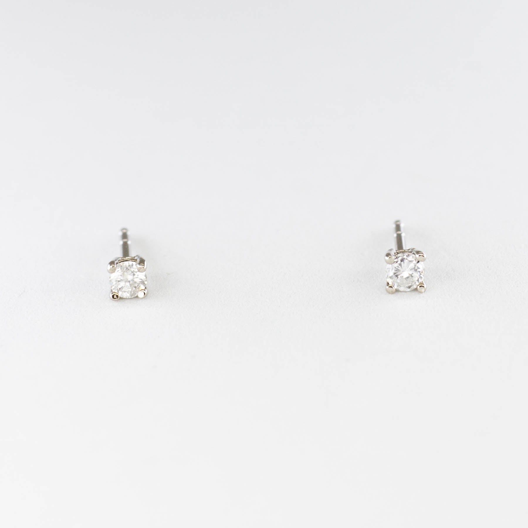 100 Ways White Gold Diamond Small Studs | 1/8 ctw |