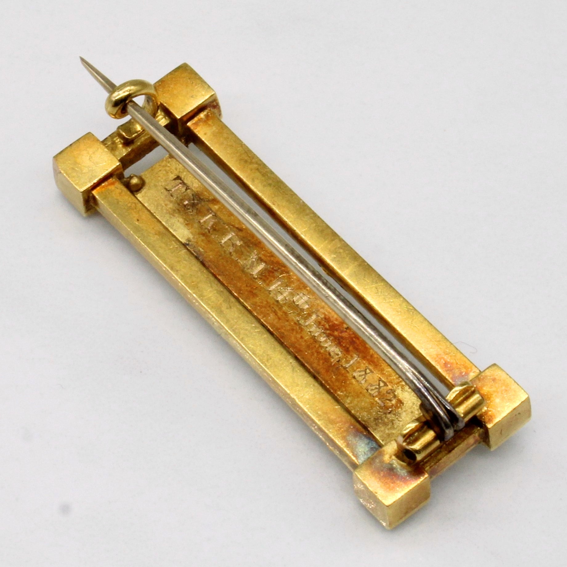 Pearl Bar Brooch
