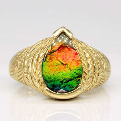 Ammolite Cocktail Ring | 1.46ct | SZ 6.25 |