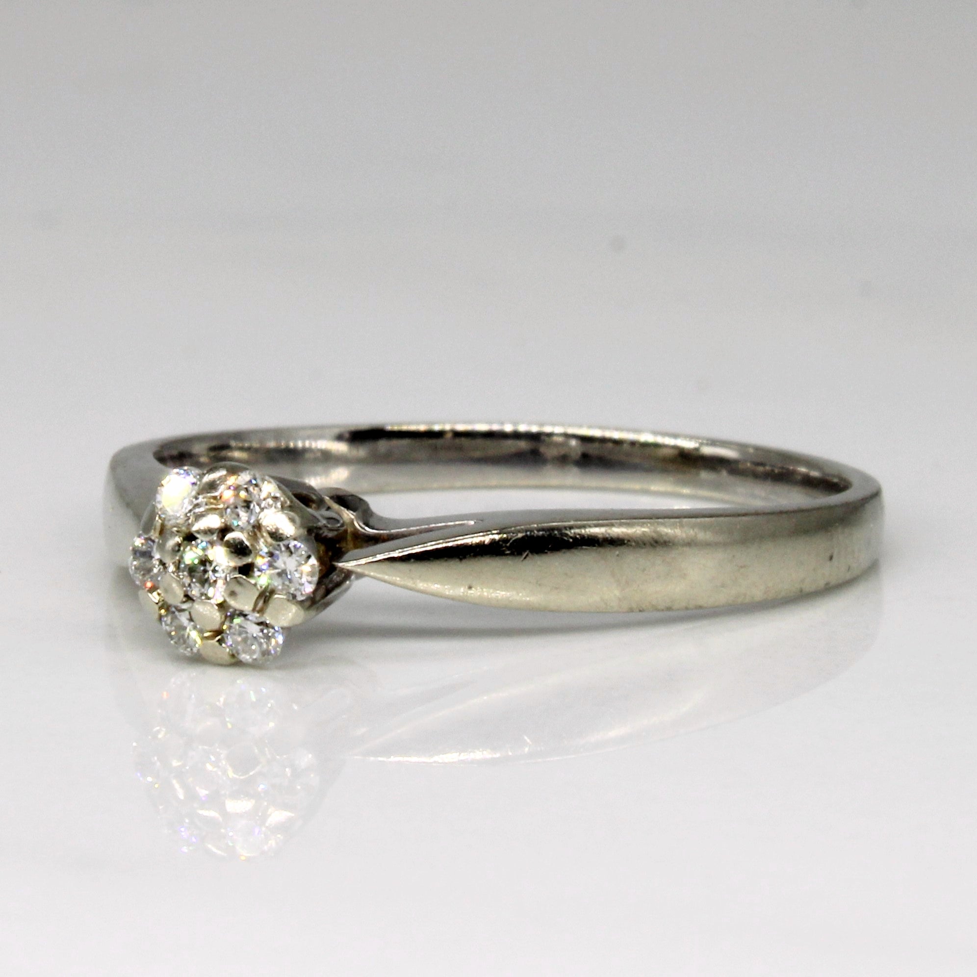 High Set Diamond Cluster Ring | 0.10ctw | SZ 7.5 |