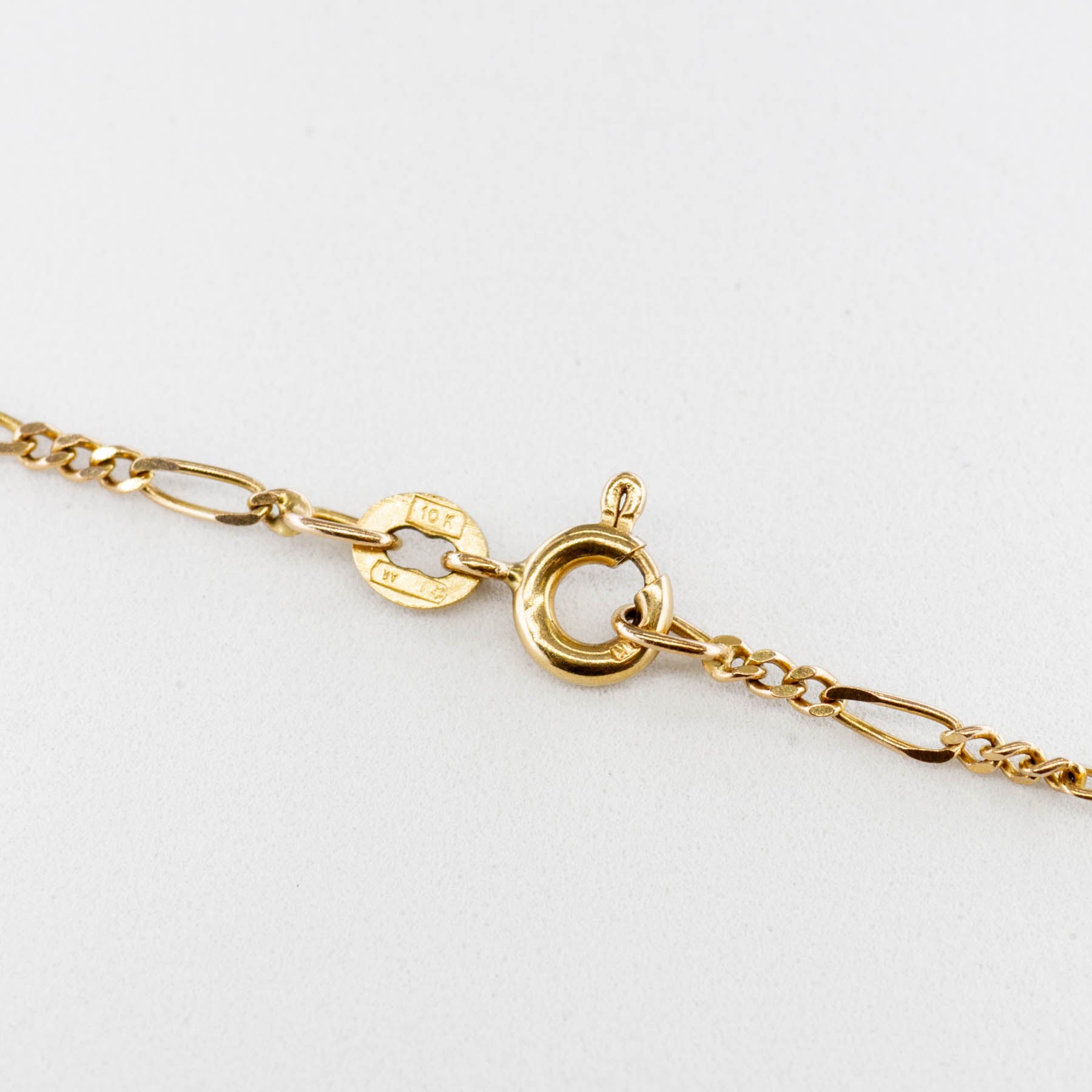 10k Yellow Gold Figaro Chain | 22