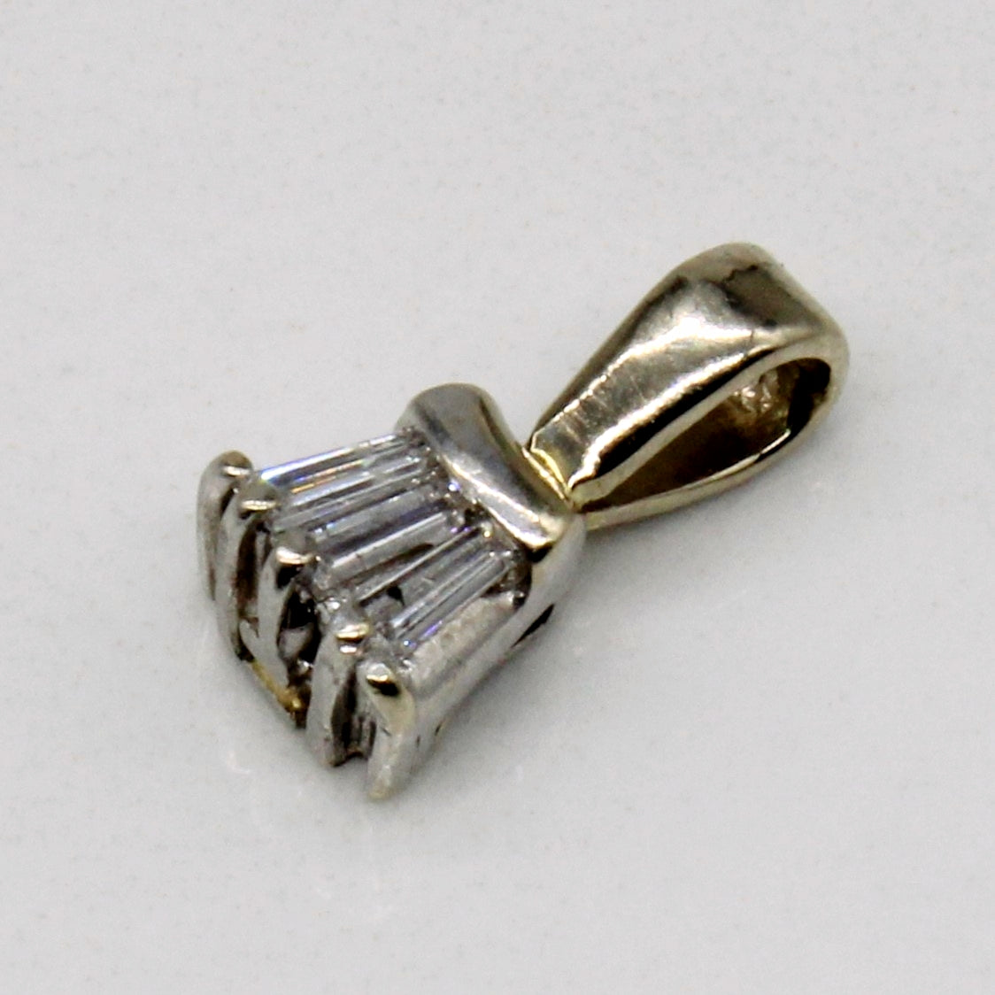 Baguette Cut Diamond Pendant | 0.09ctw |