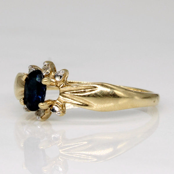 Sapphire & Diamond Cocktail Ring | 0.19ct, 0.01ctw | SZ 5.75 |