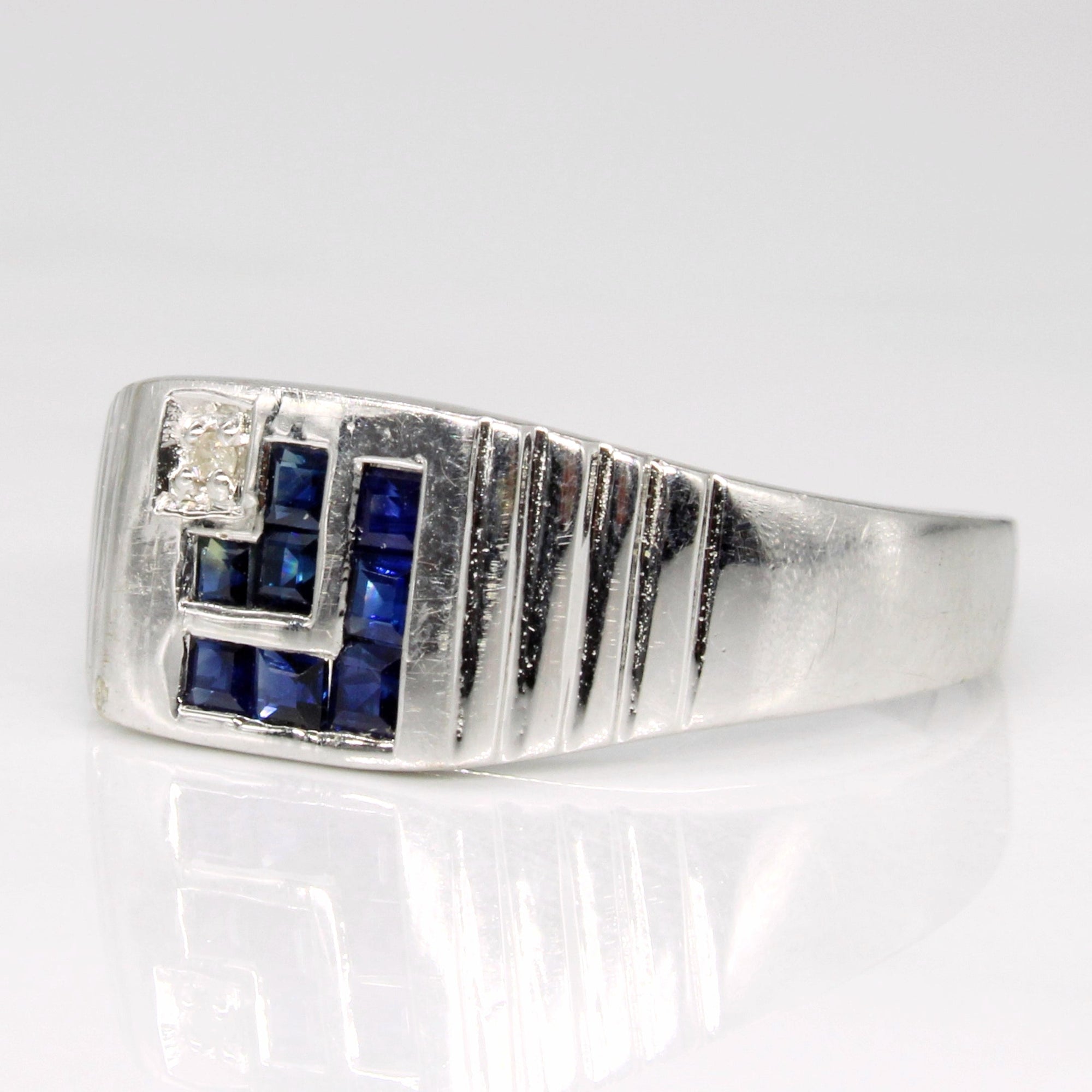 Sapphire & Diamond Ring | 0.44ctw, 0.01ct | SZ 10 |