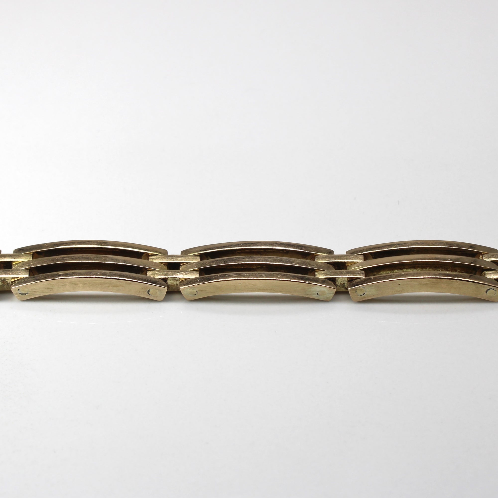 Textured Solid Chain Bracelet | 8
