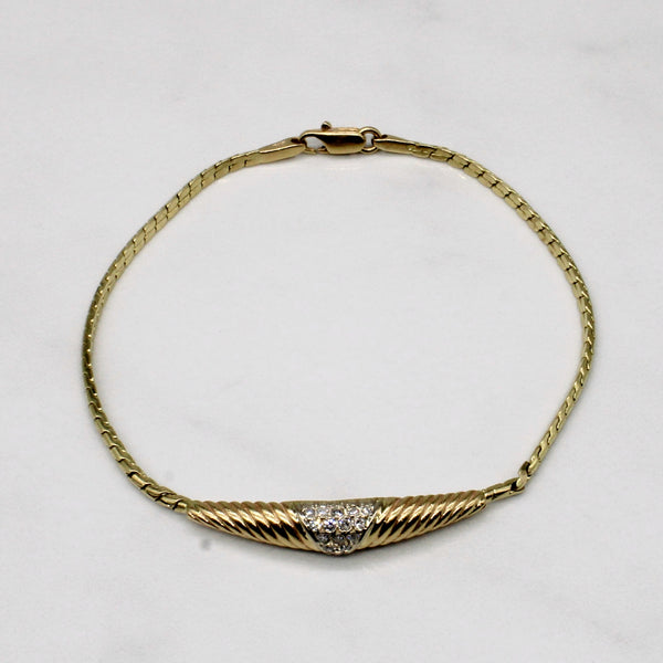 Diamond Pendant Bracelet | 0.15ctw | 7