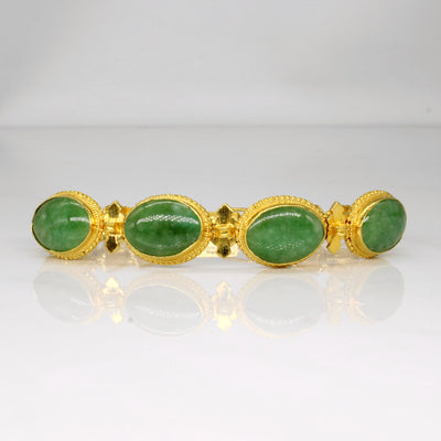 Jadeite 22k Bracelet | 18.00ctw | 6