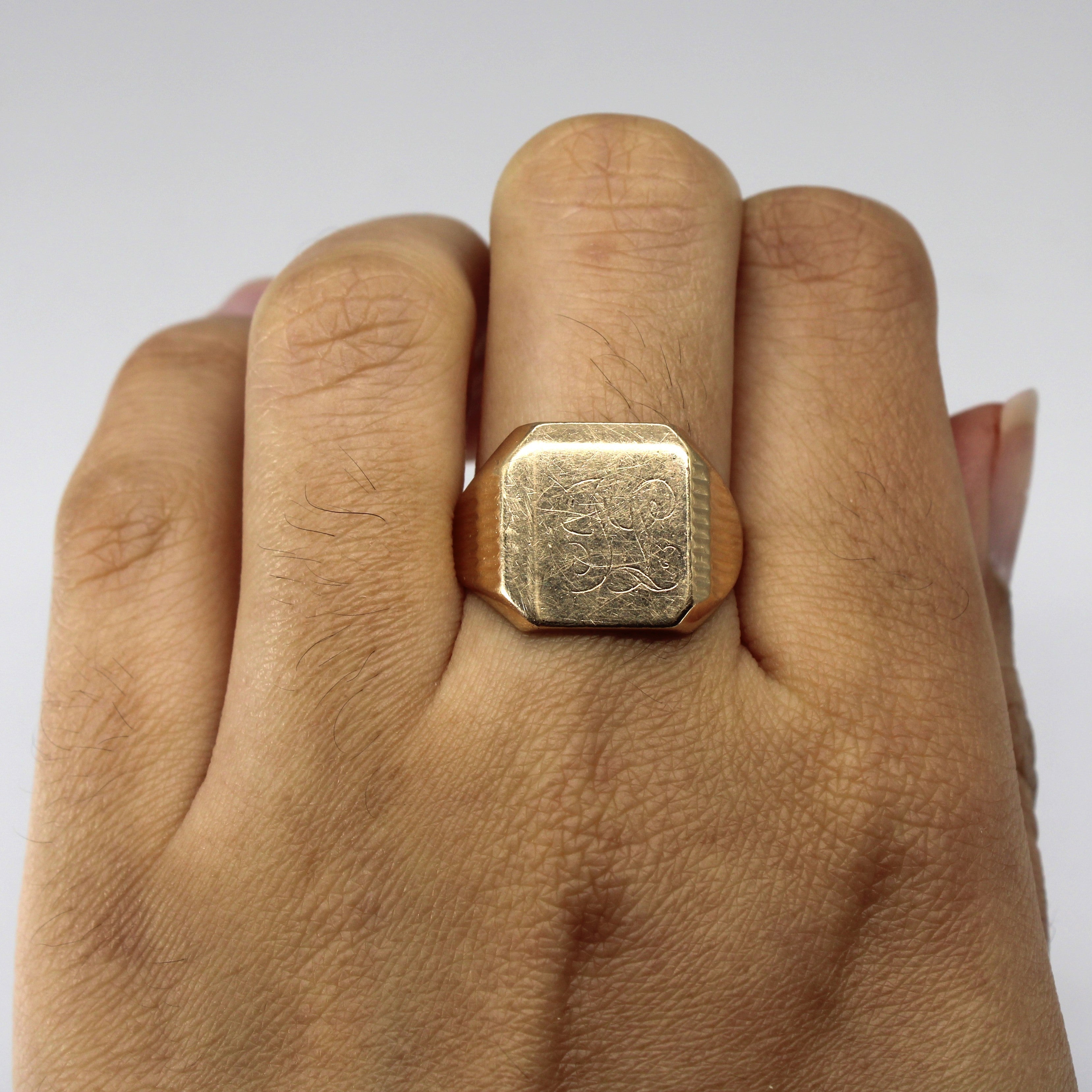Yellow Gold Signet Ring | 8.75 |