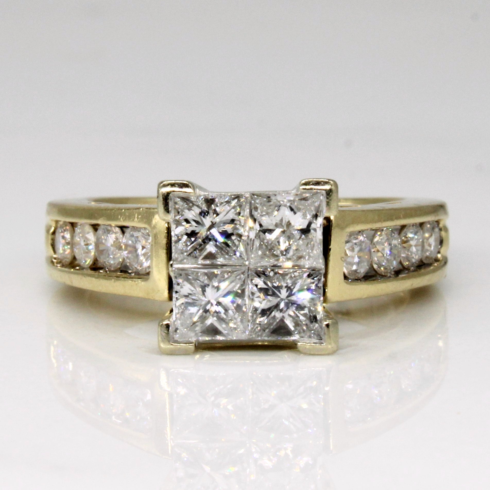 High Set Diamond Engagement Ring | 1.22ctw | SZ 5.25 |