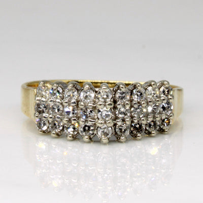 Diamond Cluster Peak Ring | 0.33ctw | SZ 6.5 |