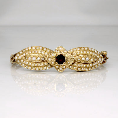 Pearl & Garnet Bracelet | 0.55ct | 6