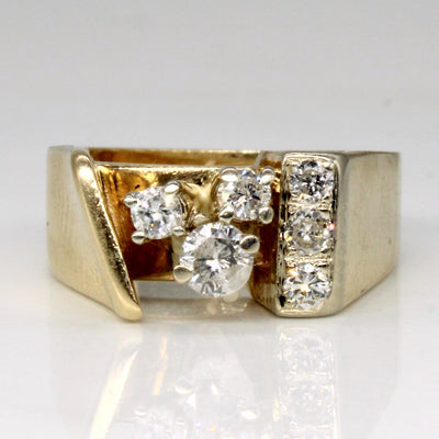 Abstract Diamond Ring | 0.35ctw | SZ 5.25 |