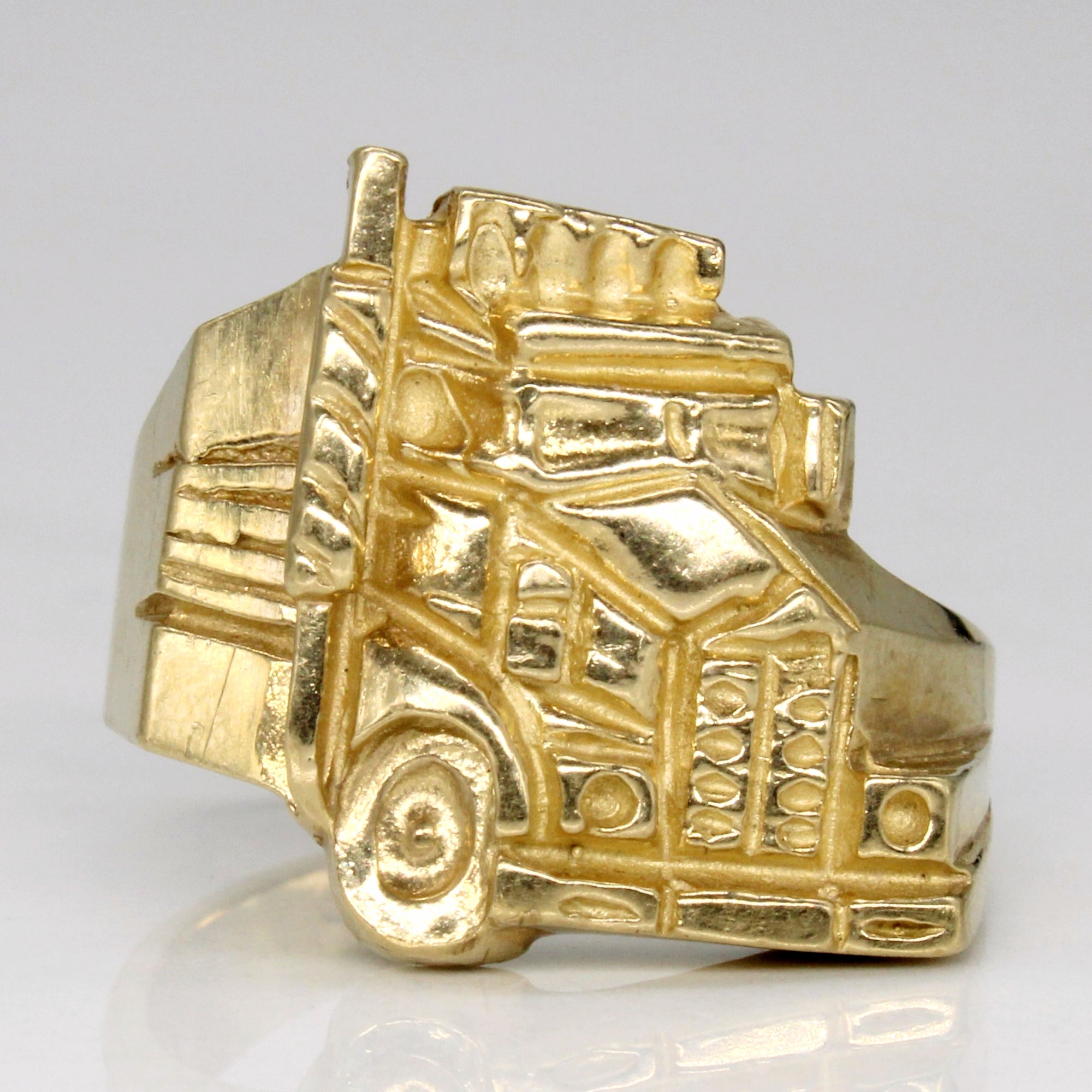 10k Yellow Gold Big Rig Ring | SZ 9.25 |