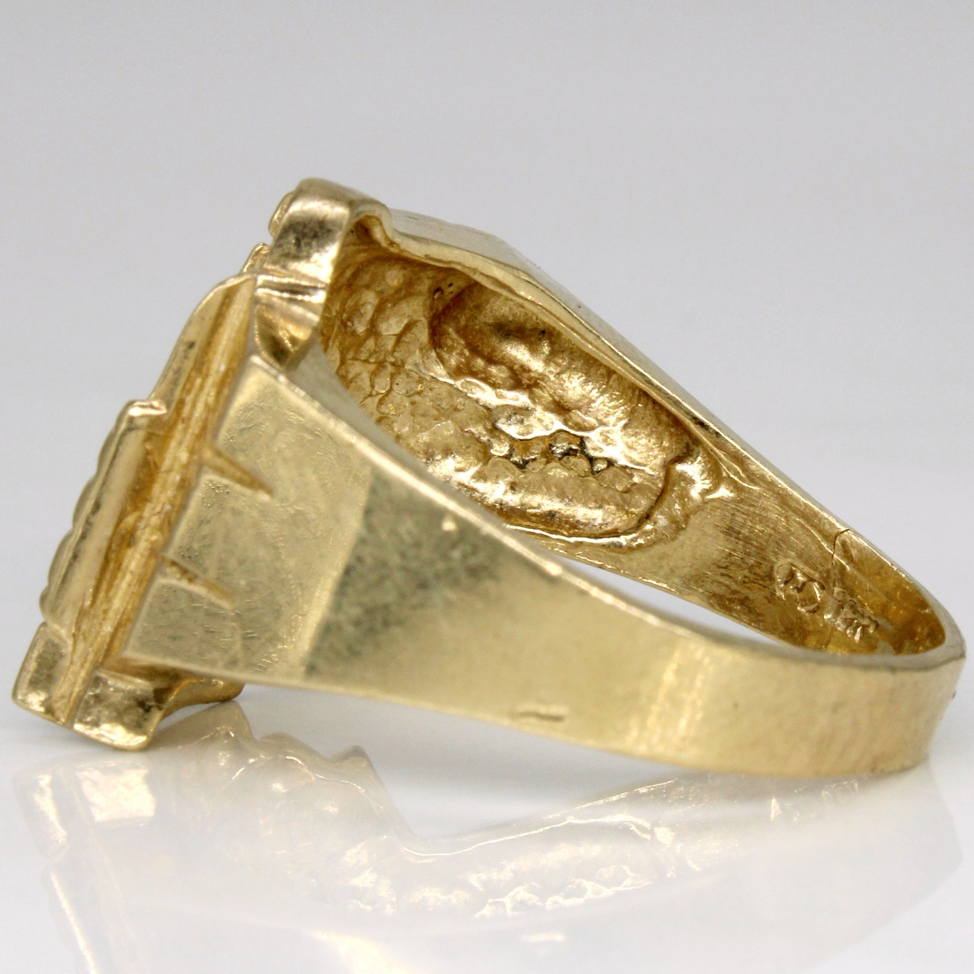 10k Yellow Gold Big Rig Ring | SZ 9.25 |