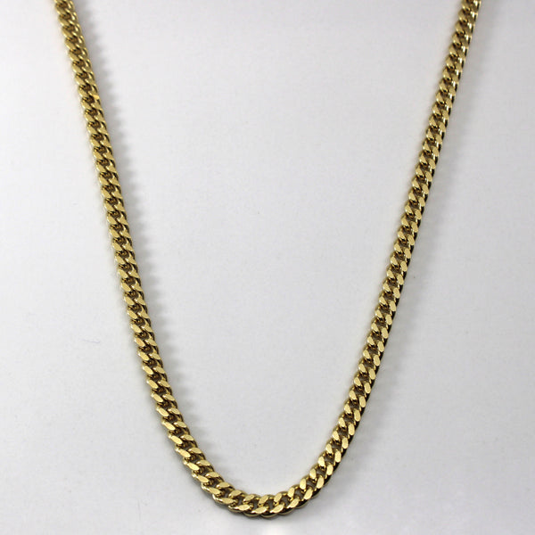 Yellow Gold Curb Link Chain | 14