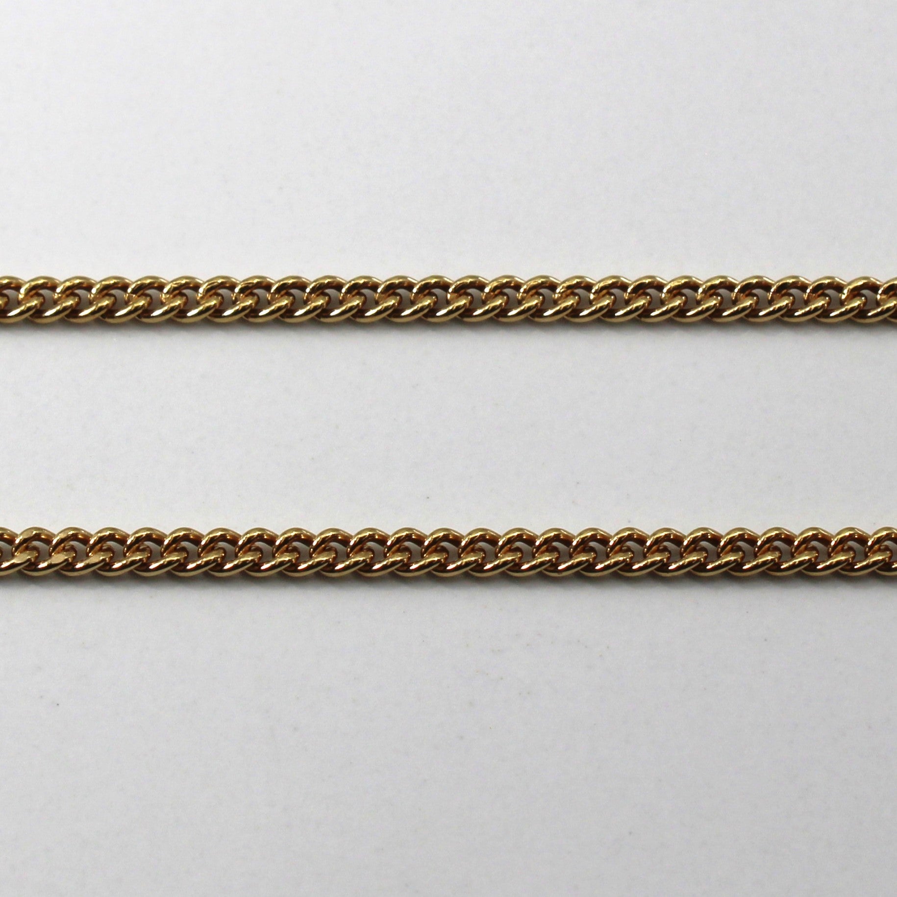 10k Yellow Gold Cable Chain | 13"|
