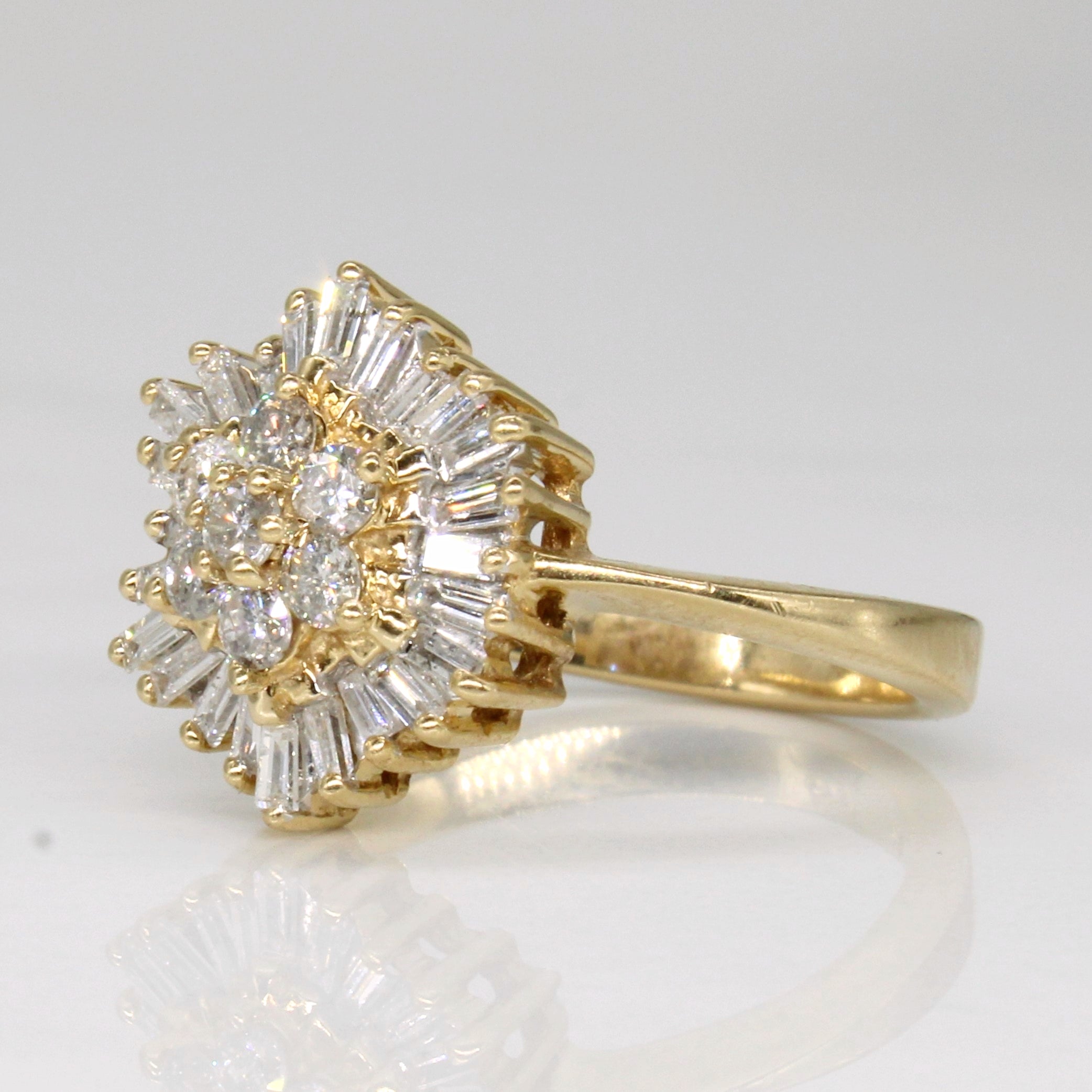 Diamond Cluster Ring | 0.64ctw | SZ 6.5 |